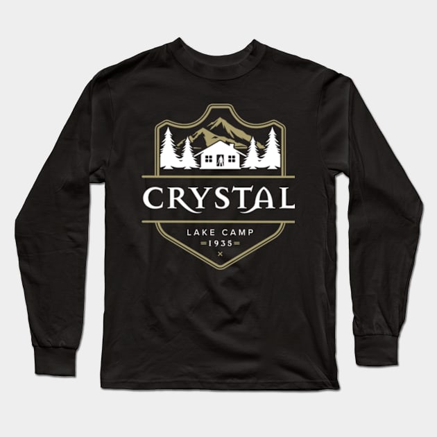 Friday The 13th Crystal Lake Camp Long Sleeve T-Shirt by perdewtwanaus